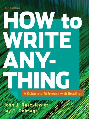 cover image of How to Write Anything